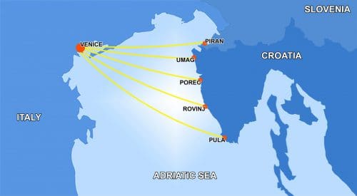 Venezia Lines route map