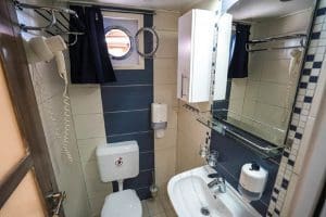 MS Paradis Croatia Cruise Ship ensuite bathroom